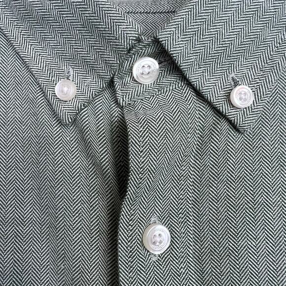 UNTUCKit Librando Cotton Button Down Shirt Slim Fit in Green Men's Size Medium - Picture 11 of 16